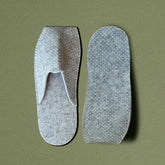 No Logo Premium Closed Toe Felt Slippers - 100Pack
